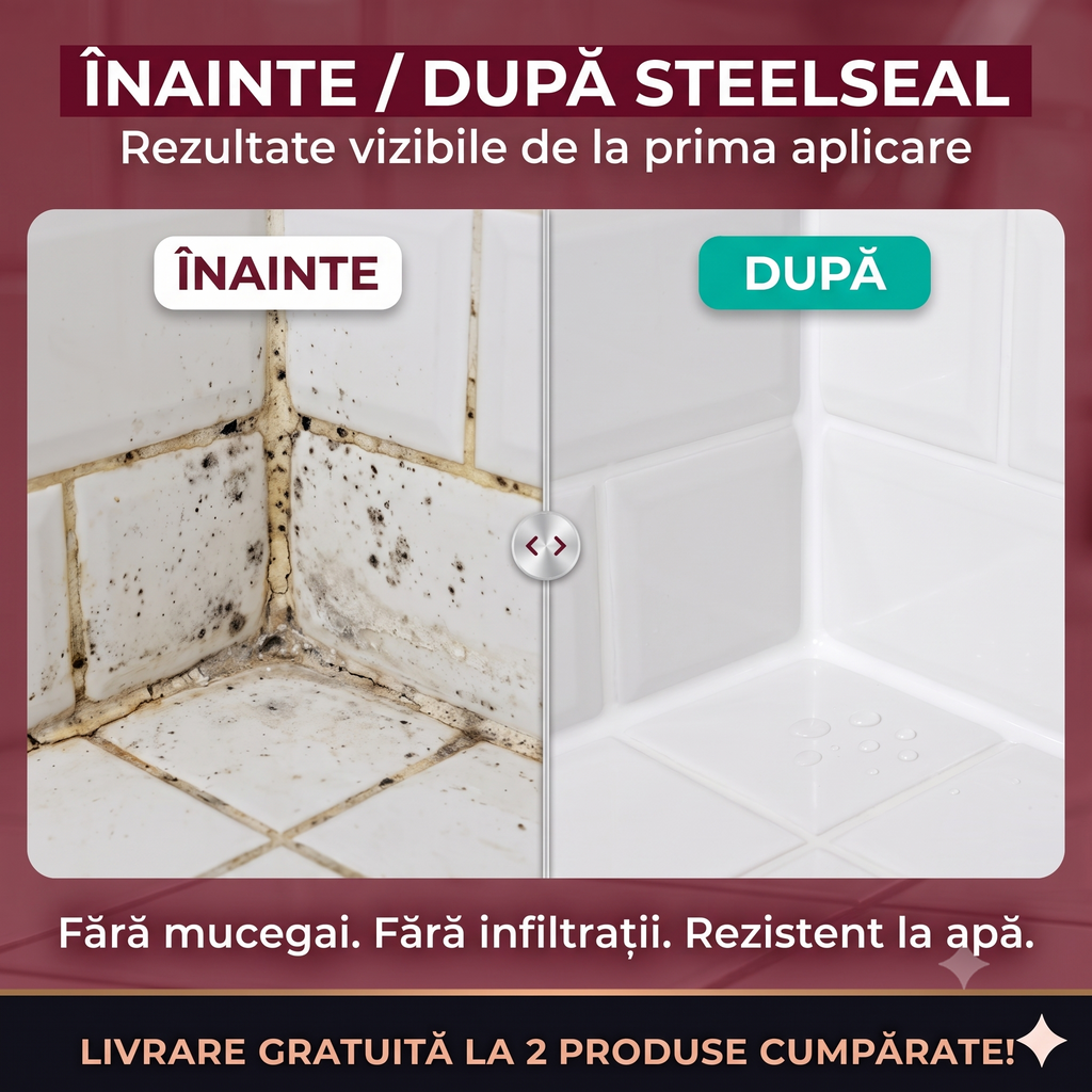 STEELSEAL – Chit-Adeziv Rezistent la Apă pentru Rosturi și Reparații