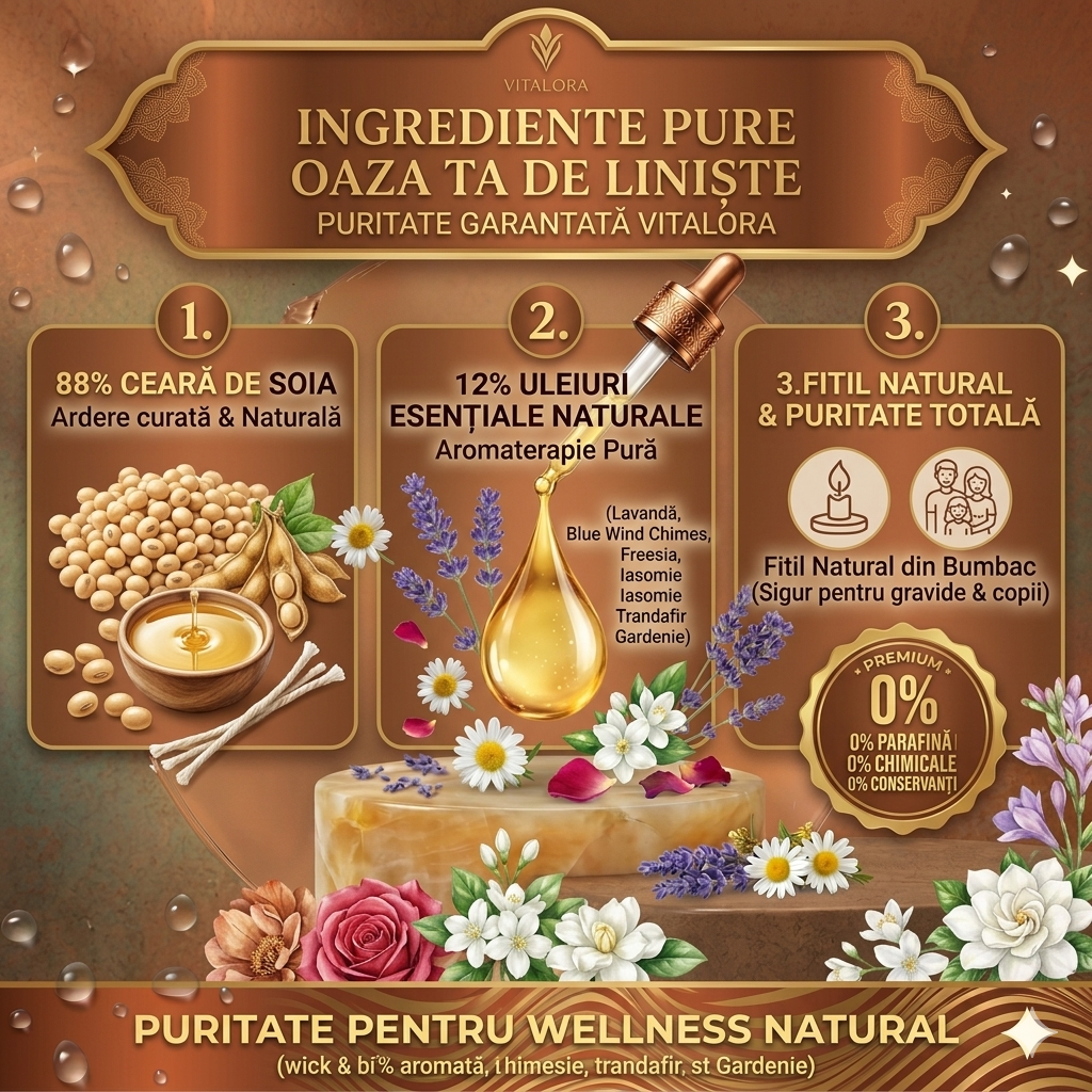 Lumânare Aromaterapeutică Mandala – Eliberare de Stres, Anxietate și Liniște Profundă