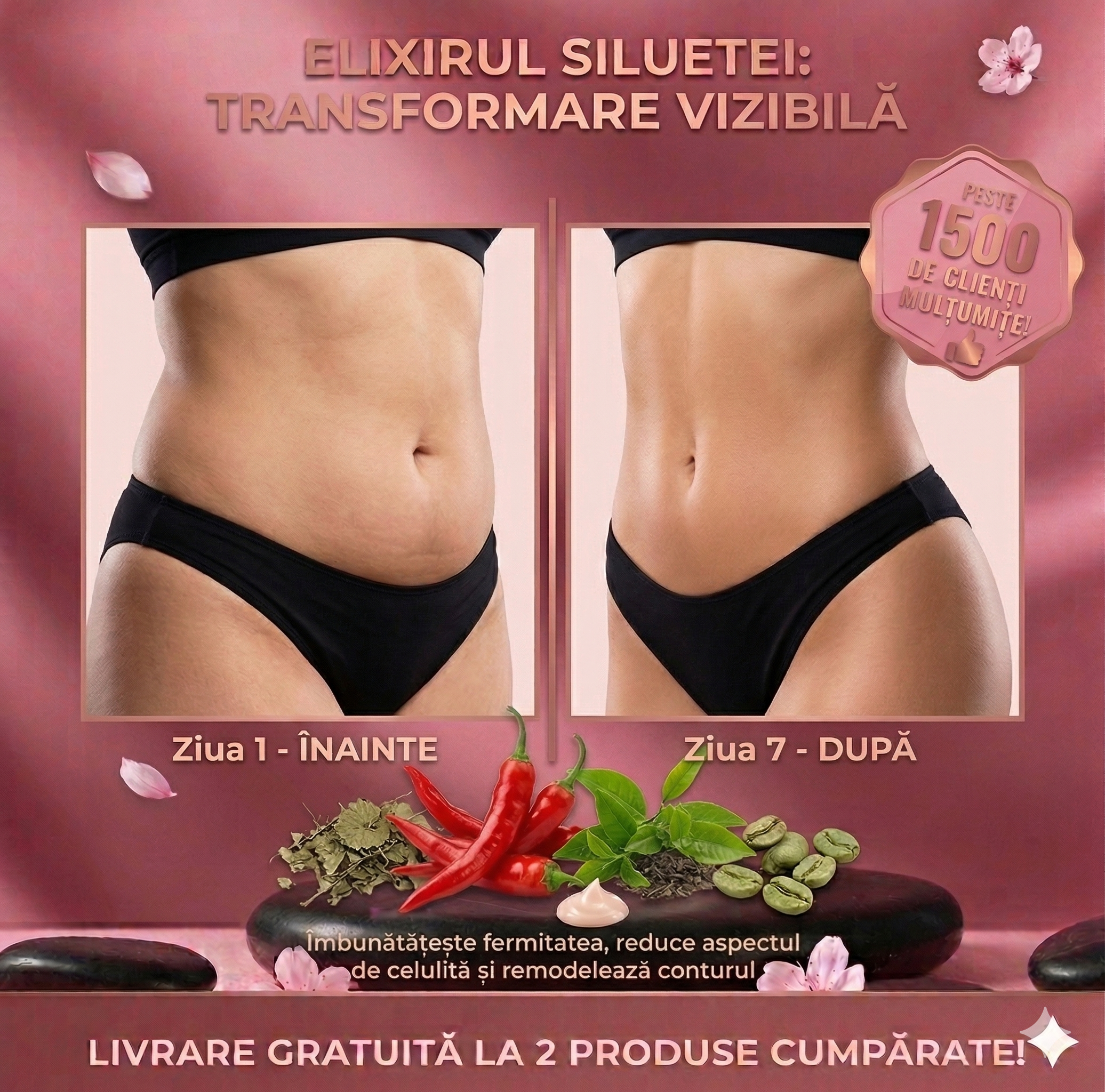 Sadoer - Sculpt Body Pink: 1+1 GRATIS (2 buc.)