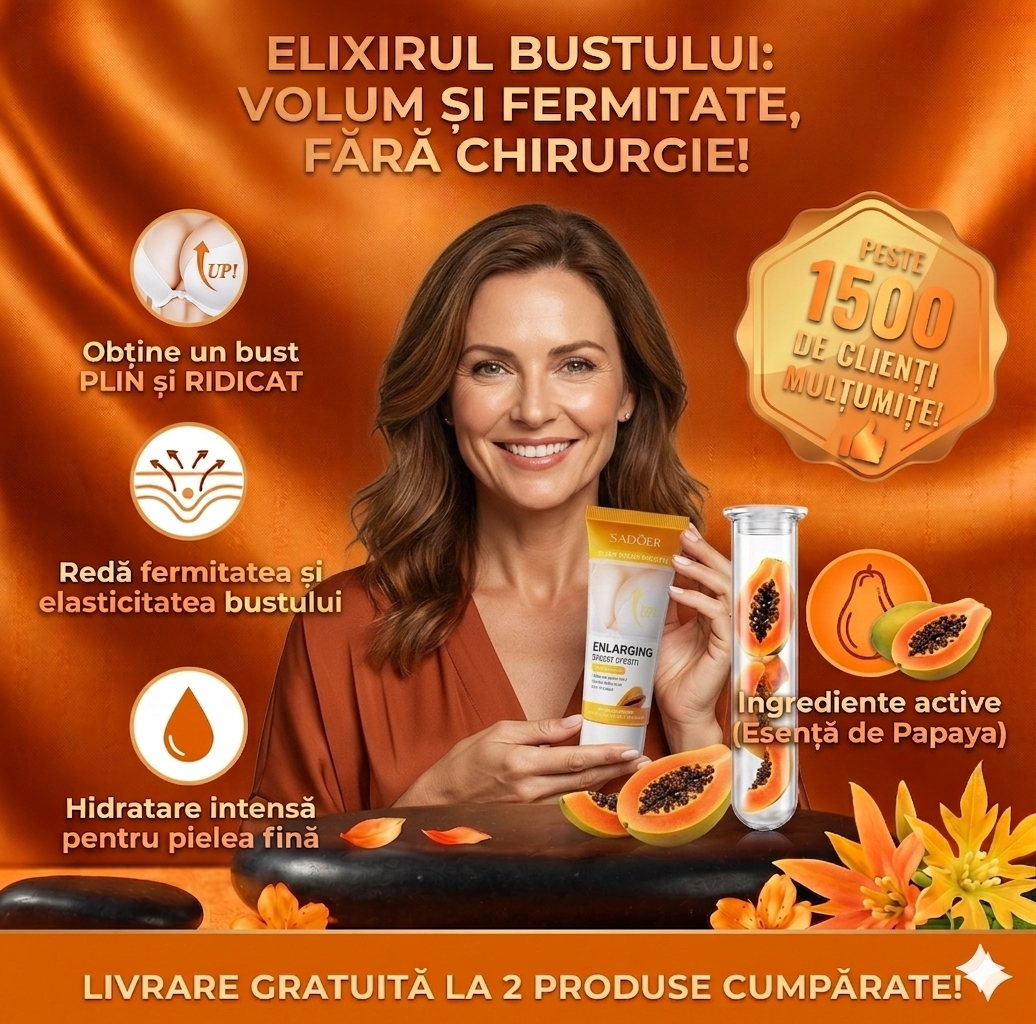 Sadoer - Lifting și Tonifiere Bust cu Extract de Papaya: 1+1 GRATIS (2 buc.)