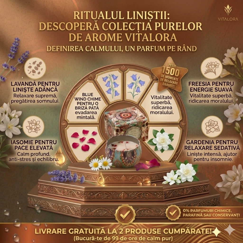 Lumânare Aromaterapeutică Mandala – Eliberare de Stres, Anxietate și Liniște Profundă
